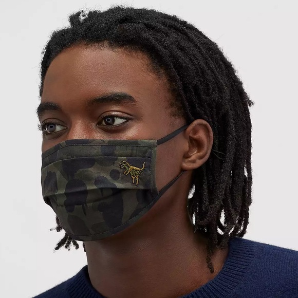 NEW Coach Rexy Wild Beast Camo Face Mask - Picture 2 of 10